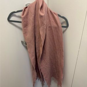 Vintage Burberry Pink Scarf with Logo Embroidery